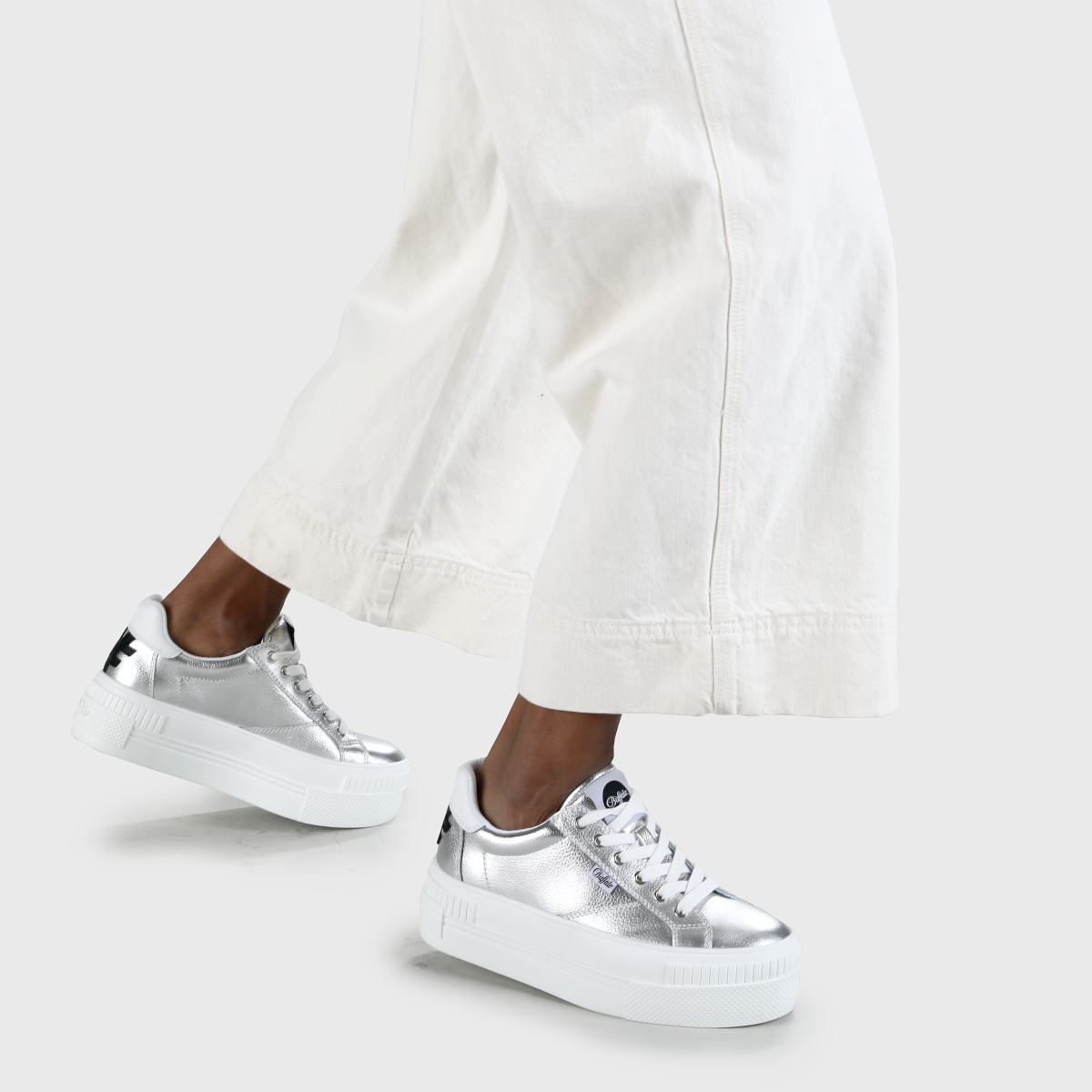 Paired PL Sneaker Leder, silber Paired PL Sneaker Leder, silber