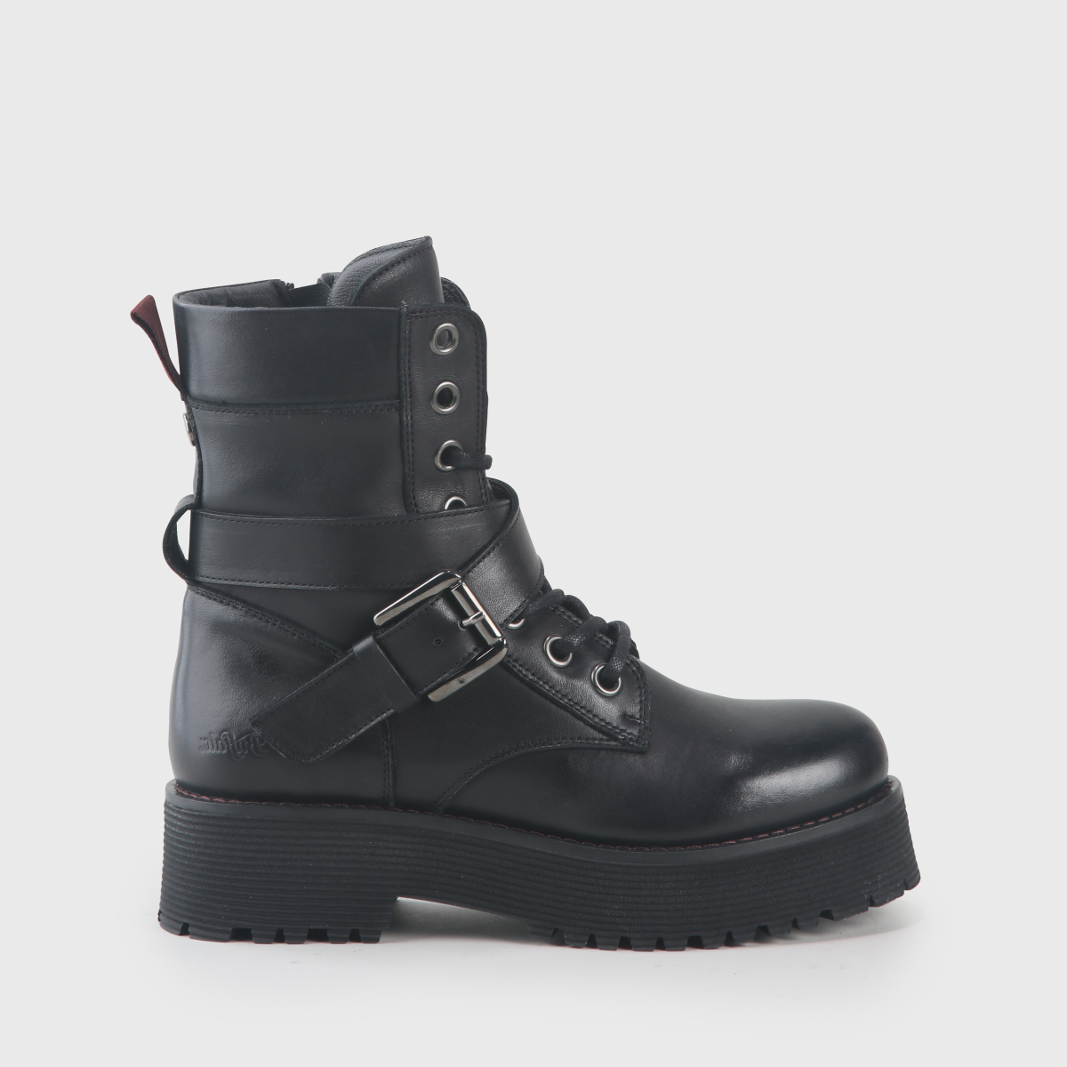 Order Maple Boot Leather Black Ankle Boots Buffalo