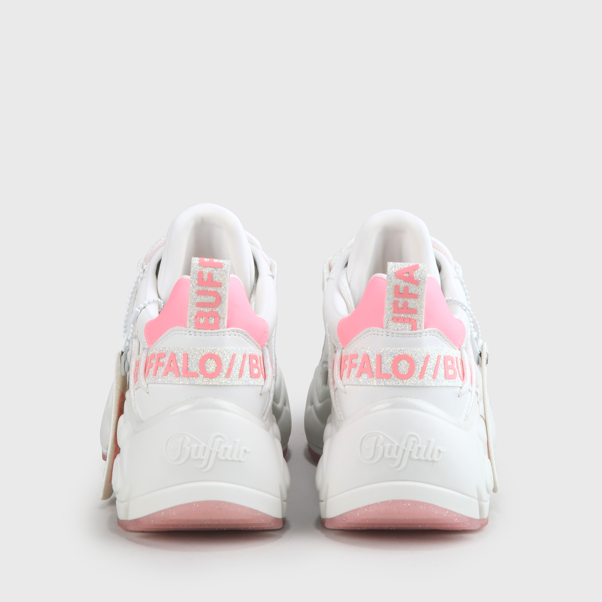 BUFFALO x LEOOBALYS Binary Sneaker, weiß/pink BUFFALO x LEOOBALYS Binary Sneaker, weiß/pink