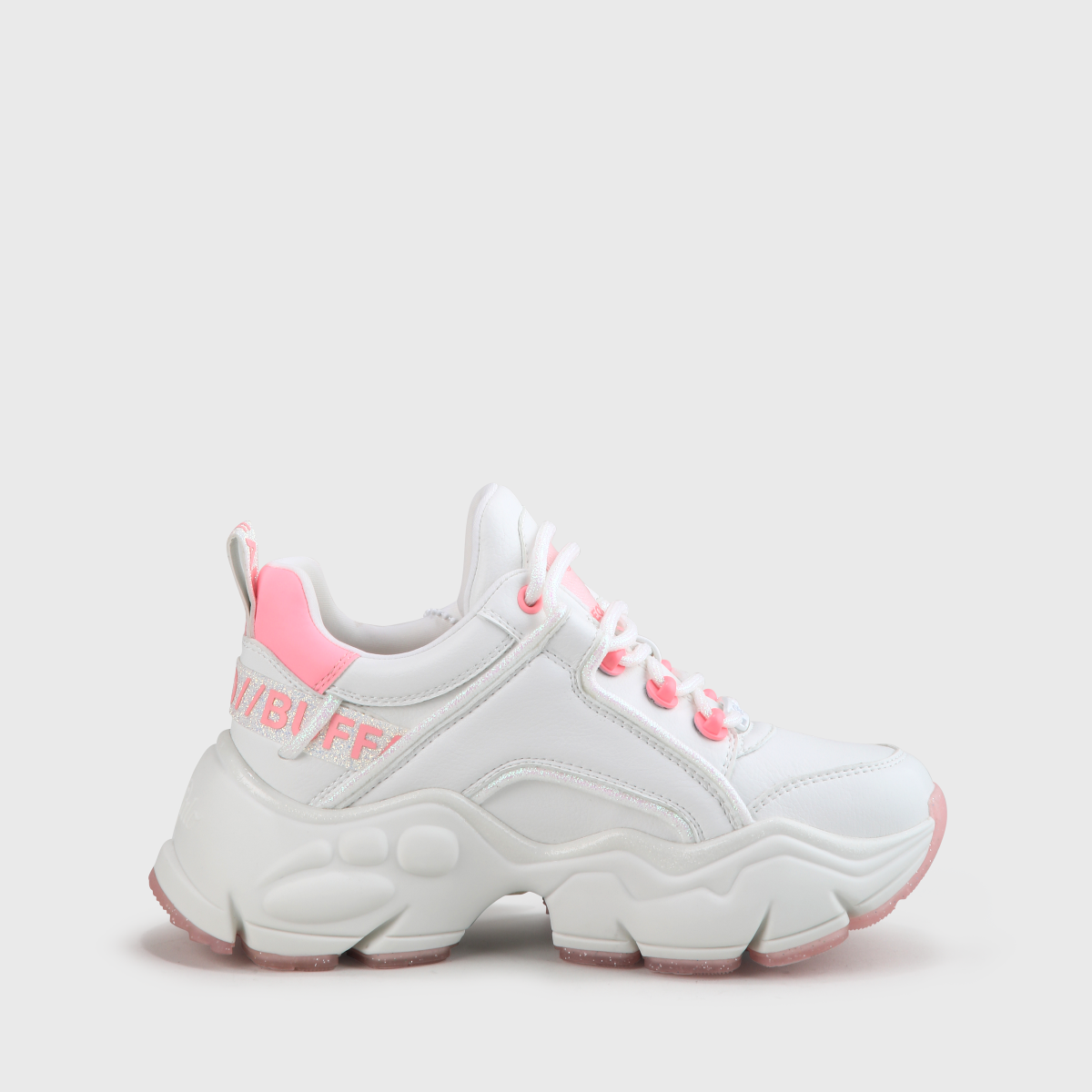 BUFFALO x LEOOBALYS Binary Sneaker, weiß/pink BUFFALO x LEOOBALYS Binary Sneaker, weiß/pink