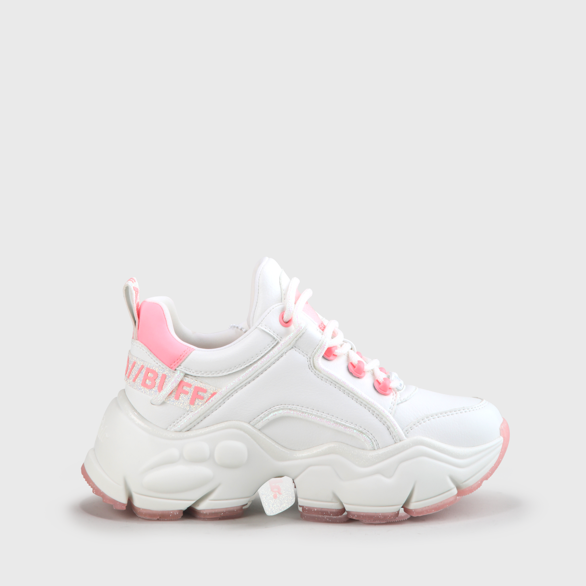 BUFFALO x LEOOBALYS Binary Sneaker, weiß/pink BUFFALO x LEOOBALYS Binary Sneaker, weiß/pink